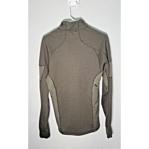 Patagonia Stretch Velocity 1/4 Zip Fleece Pullover Men Sz Medium Army Green EUC - Picture 4 of 4